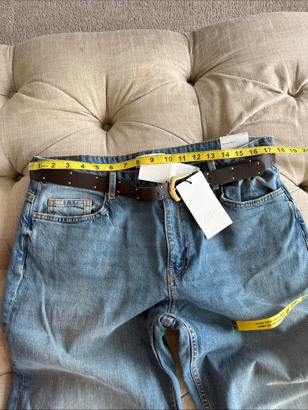 Zara Women’s Light Blue Straight-Leg Jeans - Picture 14 of 16